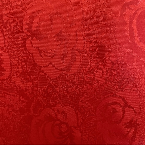 Frederick’s Of Hollywood Vintage Red Silky Rose Cami & Tap Shorts *NWT *Size M&S - Picture 2 of 8